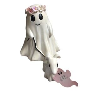 Ghost walking dog Halloween decor